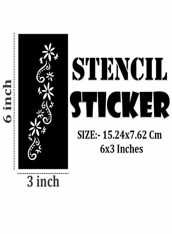 Komstec Beginner Mehndi Sticker Kit with Fine Line and Thick Pattern Combination - Image 4